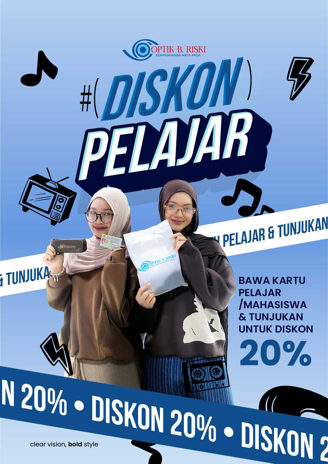 Diskon Pelajar & Mahasiswa 20%!